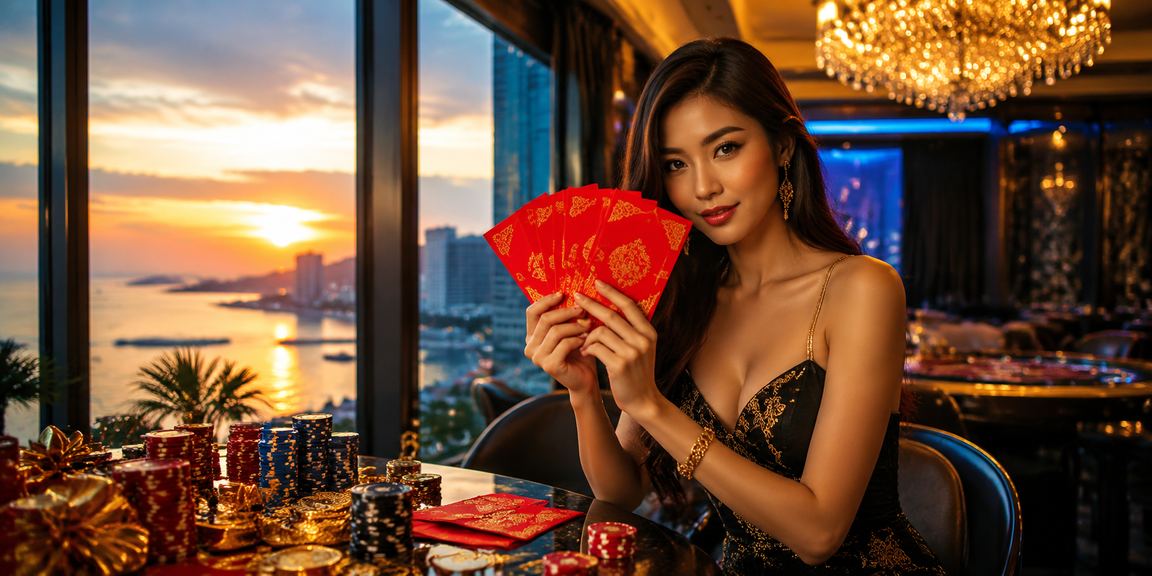 Suasana perayaan Tahun Baru Cina di Kota Kinabalu dengan promosi bonus sukan maya 90210