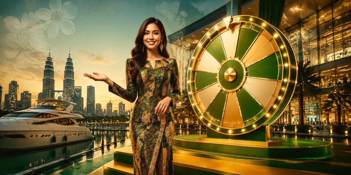 Meja roulette dengan motif batik di kasino Kuala Lumpur dalam platform 90210